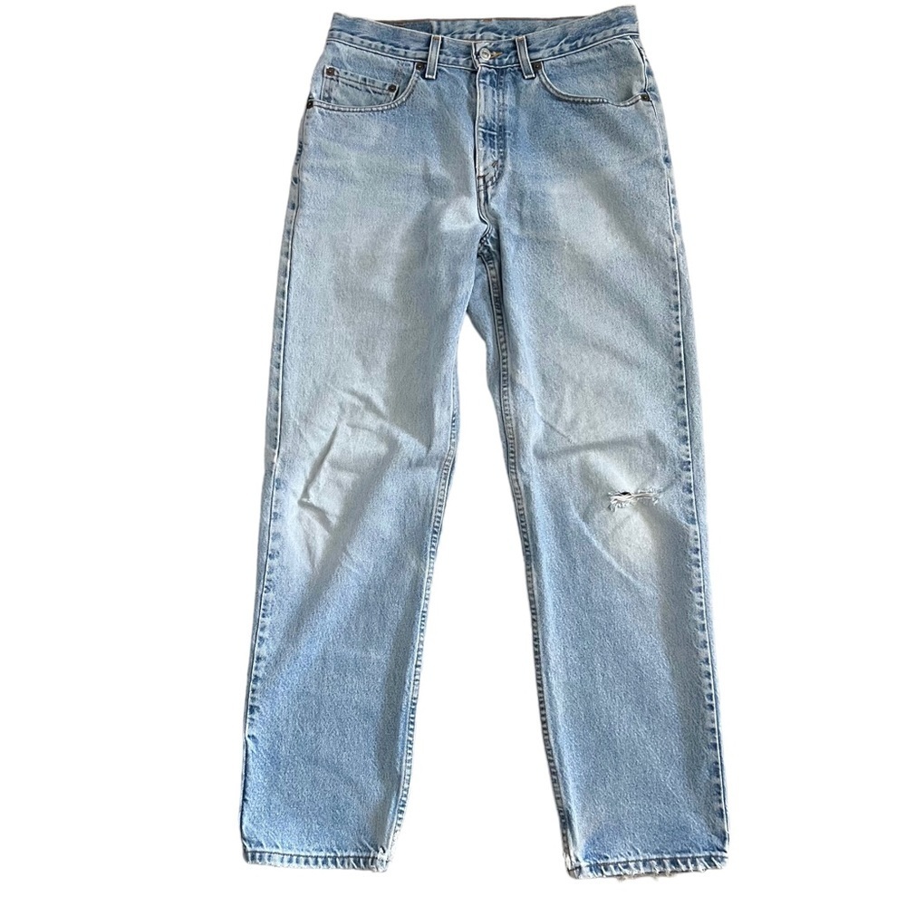 Vintage 2002 Levi’s 901 Relaxed Straight Leg Jeans Light Wash Mexico 32 X 32